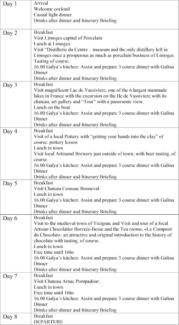 Itinerary 7